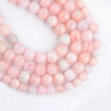 Pink Morganite Natural Stone Beads 6-10mm Round Spacer Loose Beads