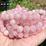 Rose Quartz Natural Stone Beads 6-10mm Round Spacer Loose Beads 15''
