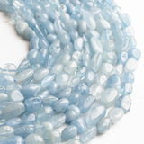 Aquamarina Stone Beads 6-8mm Irregular for Jewelry Making Bracelet Necklace