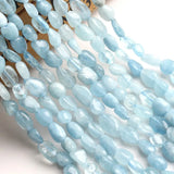 Aquamarina Stone Beads 6-8mm Irregular for Jewelry Making Bracelet Necklace