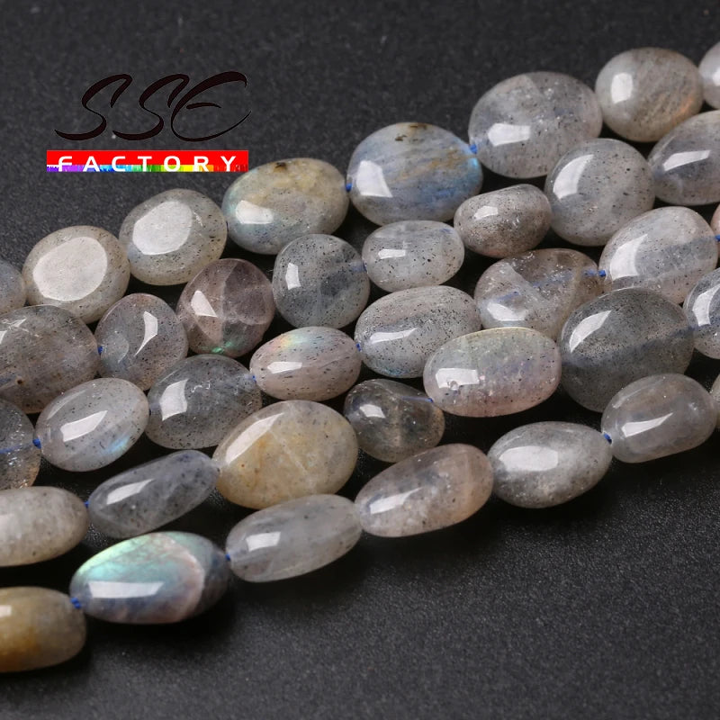 Labradorite Stone Beads 6-8mm Loose Spacer Beads 15in