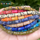 6x10mm Colorful Sea Sediment Jaspers Beads 15''