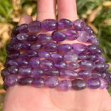 8-10mm Amethyst Purple Crystal Stone Beads for Jewelry Making