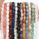 8x12mm Opal Agate Crystal Irregular Rectangular Loose Beads