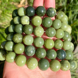 AAA+ Canada Jade Beads 15in 6/8/10/12mm Spacer Beads Diy