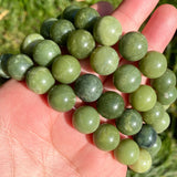 AAA+ Canada Jade Beads 15in 6/8/10/12mm Spacer Beads Diy