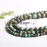 Natural Stone Beads Africa Turquoise Round 4-12mm for Jewelry Making