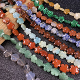 Flower Shape Agates Stone Beads for Jewelry Making 16x16mm