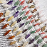 Leaf Shape Natural Stone Beads Agates Mixed Loose Spacer Beaded