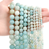 Amazonite Round Stone Beads for Jewelry Making DIY 4/6/8/10/12 MM