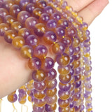 Natural Stone Beads Ametrine Round Loose Beads 4-10 MM