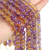 Natural Stone Beads Ametrine Round Loose Beads for DIY Jewelry Making 4-10 MM