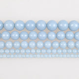 Angelite Gem Stone Anhydrite Round Loose Beads 4-14mm