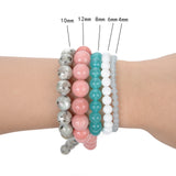 Stone Beads Aquamarine Chalcedony Amber Quartz 4-12mm