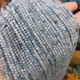 Aquamarine Natural Stone Beads 3mm 4mm for DIY Jewelry