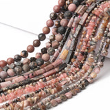 Argentine Rhodochrosite Faceted Round Beads for Jewelry Making