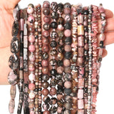 Argentine Rhodochrosite Faceted Round Beads for Jewelry Making