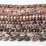 Argentine Rhodochrosite Faceted Round Beads for Jewelry Making