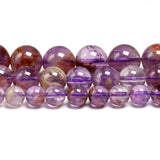 Auralite 23 Ghost Purple Lodolite Quartz Round Beads
