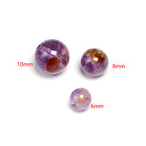 Auralite 23 Ghost Purple Lodolite Quartz Round Beads