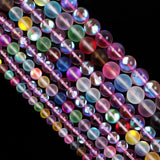 Natural Stone Beads Austrian Crystals Glass Round Loose Beads DIY Bracelet