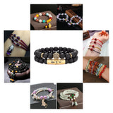 Natural Stone Beads Round Loose Beads for DIY Bracelet 4-12 MM