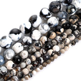 Natural Stone Beads Agat Charm Round Loose Beads Jewelry Making Needlework