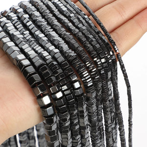 Hematite Hexagonal Stone Beads for Jewelry Making