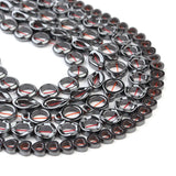 Natural Stone Beads Hematite Square Heart Round Loose Spacer Beads