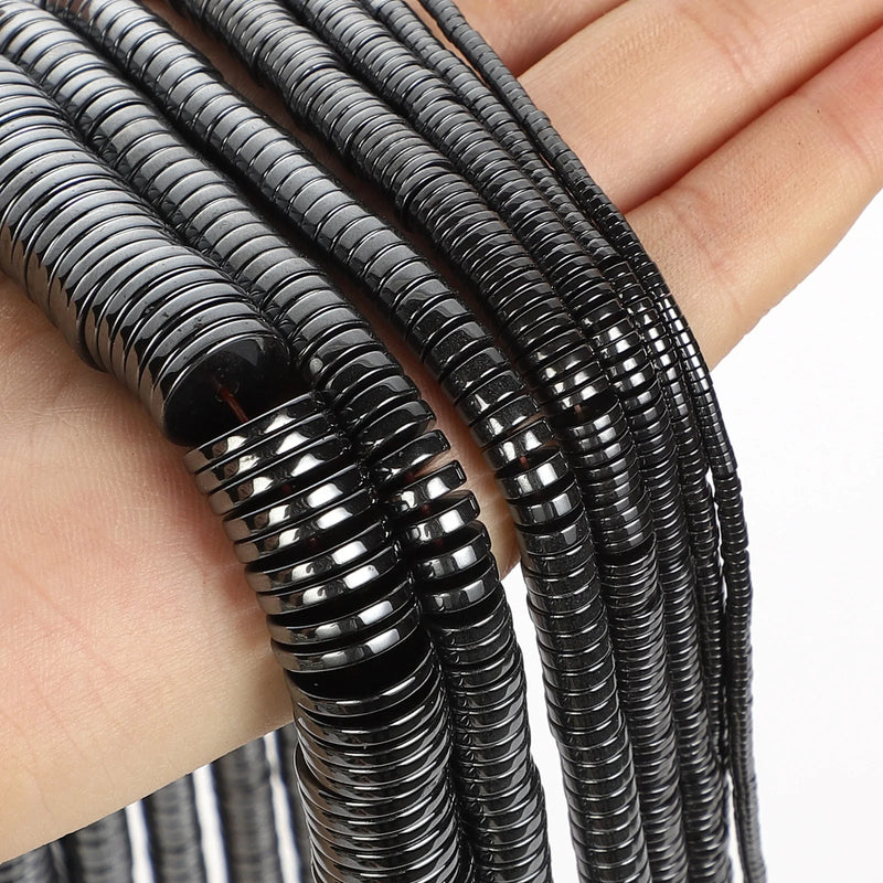 Hematite Wafer Stone Beads for Bracelets DIY