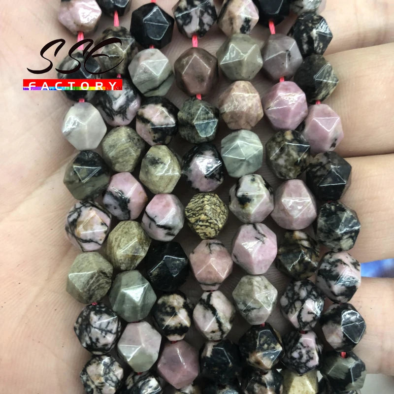 Natural Stone Beads Rhodonite Round Spacer Beads 6-10mm
