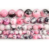 Pink Persian Jades Stone Beads for Jewelry Making DIY Bracelets 6-12mm