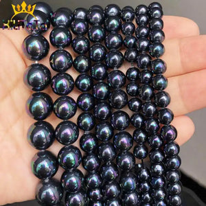 Rainbow Shell Pearl Beads for Jewelry Making DIY 15''