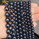Rainbow Shell Pearl Beads for Jewelry Making DIY 15''