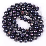 Natural Stone Beads Round Pearl for Jewelry Making 4-9mm 15''