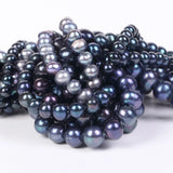 Natural Stone Beads Round Pearl for Jewelry Making 4-9mm 15''