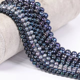 Natural Stone Beads Round Pearl for Jewelry Making 4-9mm 15''