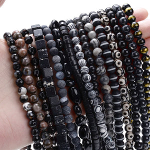 Agates Dzi Loose Spacer Beads for Jewelry Making DIY Bracelet Necklace 4-12MM