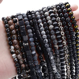 Agates Dzi Loose Spacer Beads for Jewelry Making DIY Bracelet Necklace 4-12MM