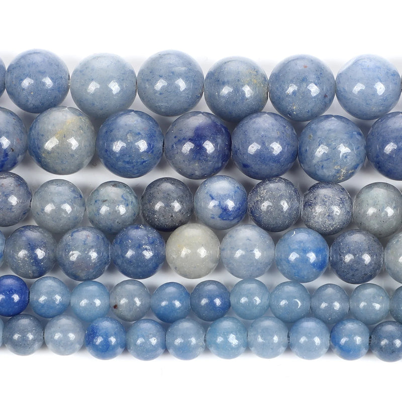 Aventurine Natural Stone Loose Beads for Jewelry Making Strand