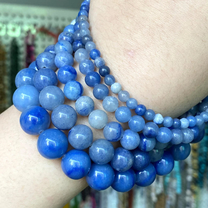 Aventurine Round Loose Spacer Beads for Jewelry Making