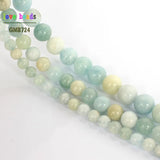 Natural Stone Beads Morganite Round Loose Beads for Jewelry Making DIY Bracelets