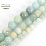 Natural Stone Beads Morganite Round Loose Beads for Jewelry Making DIY Bracelets