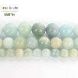 Natural Stone Beads Morganite Round Loose Beads for Jewelry Making DIY Bracelets