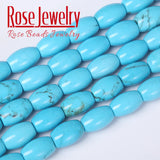 Turquoise Drum Shape Beads for Bracelet Making