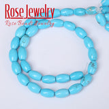 Turquoise Drum Shape Beads for Bracelet Making