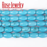 Turquoise Drum Shape Beads for Bracelet Making