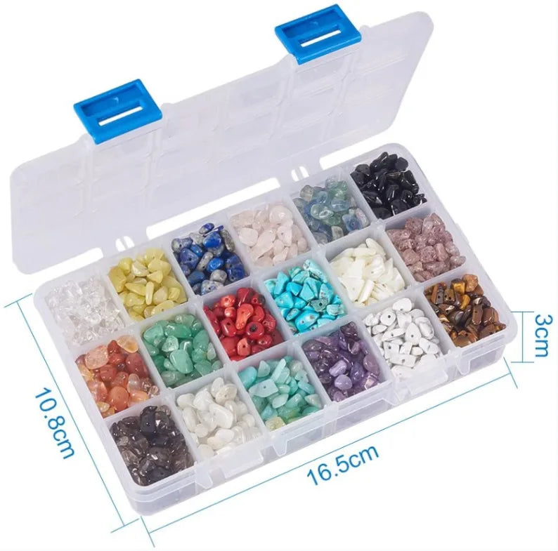 Natural Stone Beads Box DIY Bracelet Jewelry Making