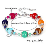 7 Chakra Reiki Healing Bracelet Chain Yoga Meditation Jewelry Gift