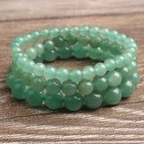 8mm Green Aventurine Bracelet Bangle for DIY Jewelry Men Women